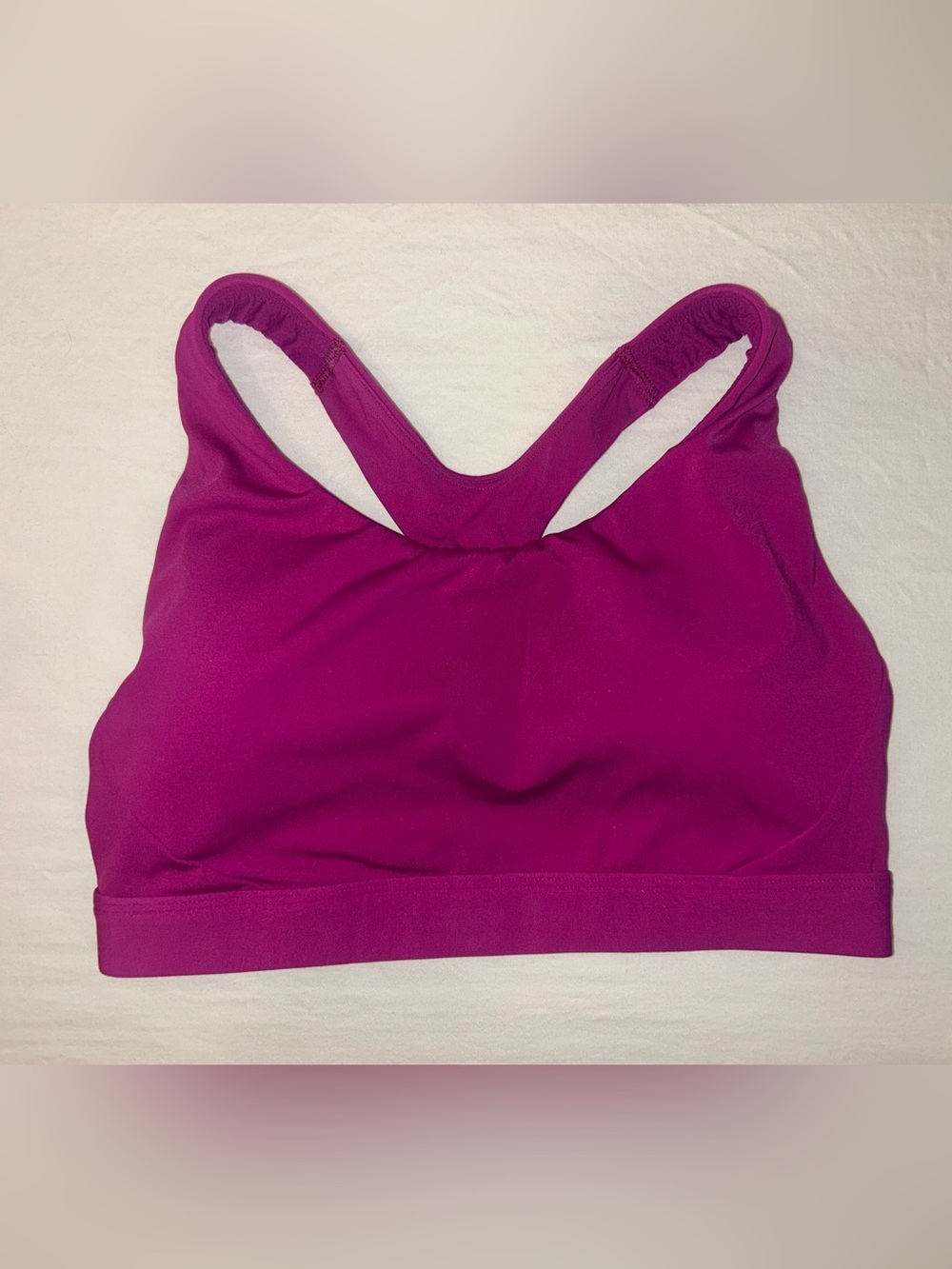 Athleta Magenta Racerback Sports Bra